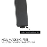 Fortia E-Coated 150x90cm Outdoor Dining Table