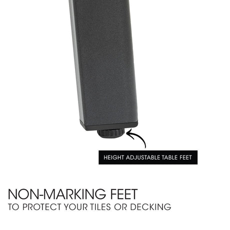 Fortia E-Coated 150x90cm Outdoor Dining Table