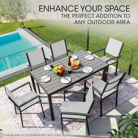 Fortia Rectangular Outdoor Dining Table 150x90cm