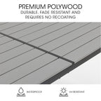 Fortia Rectangular Outdoor Dining Table 150x90cm