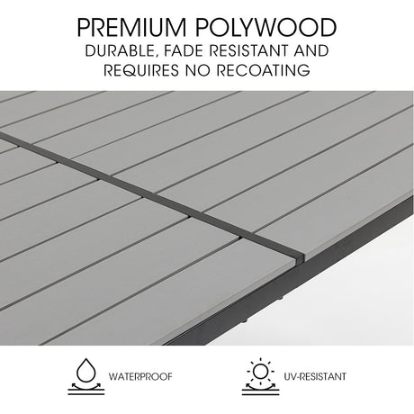 Fortia Rectangular Outdoor Dining Table 150x90cm