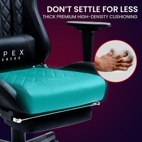 Ergonomic Reclining Gaming Chair with Footrest