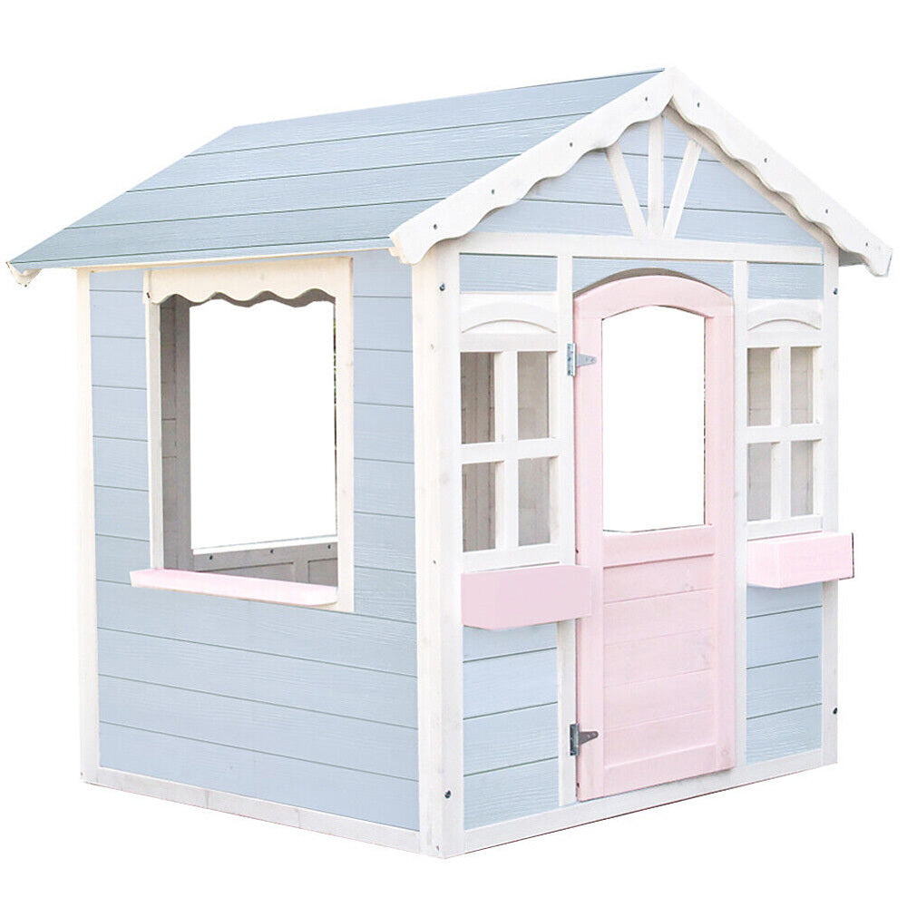 Rovo Kids Outdoor Wooden Playhouse
