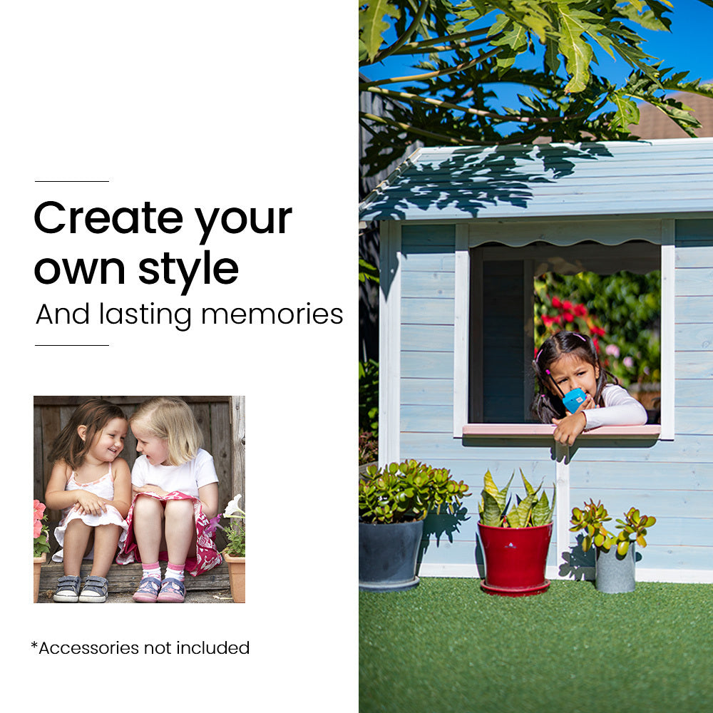 Rovo Kids Outdoor Wooden Playhouse