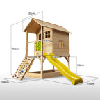 Rovo Kids Wooden Tower Cubby House