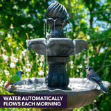Solar-Powered 3-Tier Outdoor Water Fountain