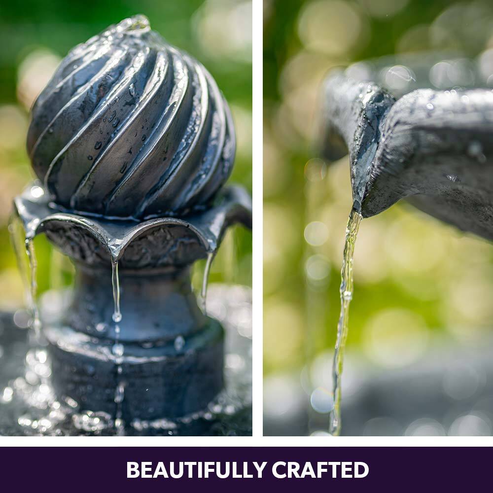 Solar-Powered 3-Tier Outdoor Water Fountain