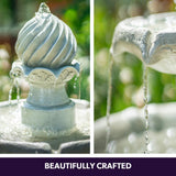 3 Tier Solar Powered Fountain Bird Bath