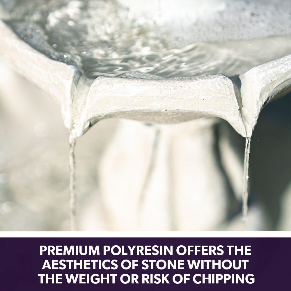 3 Tier Solar Powered Fountain Bird Bath