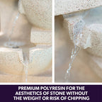 Elegant 4 Bowl Solar Fountain with LED Lights