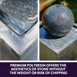 Contemporary Solar Water Fountain with LED Lighting