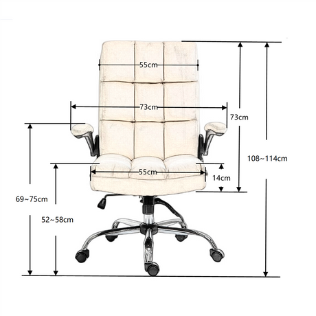 Velvet Home Ergonomic Swivel Office Chair Meta Description: Enhance comfort and productivity at work.