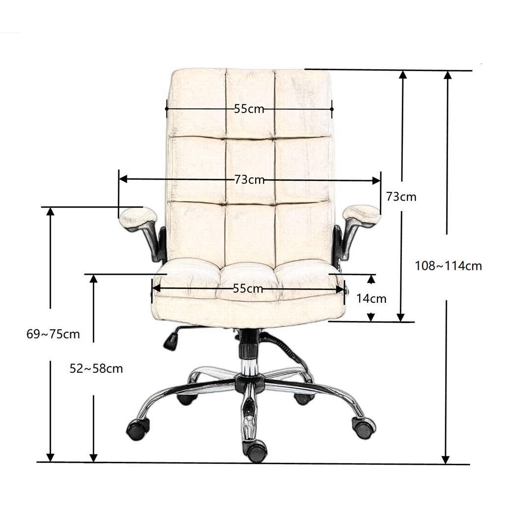 Velvet Home Ergonomic Swivel Office Chair
