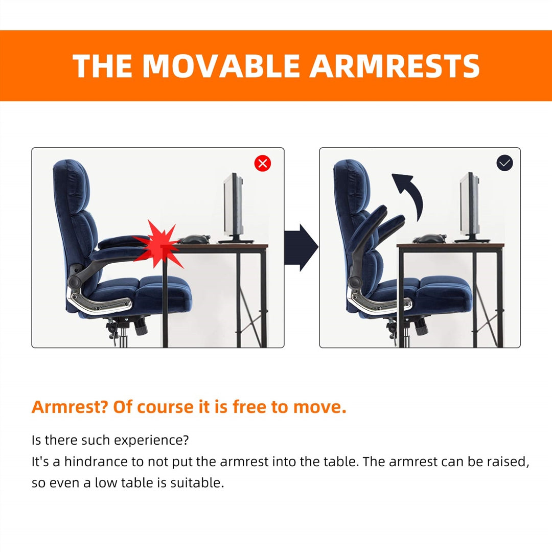 Velvet Home Ergonomic Swivel Office Chair