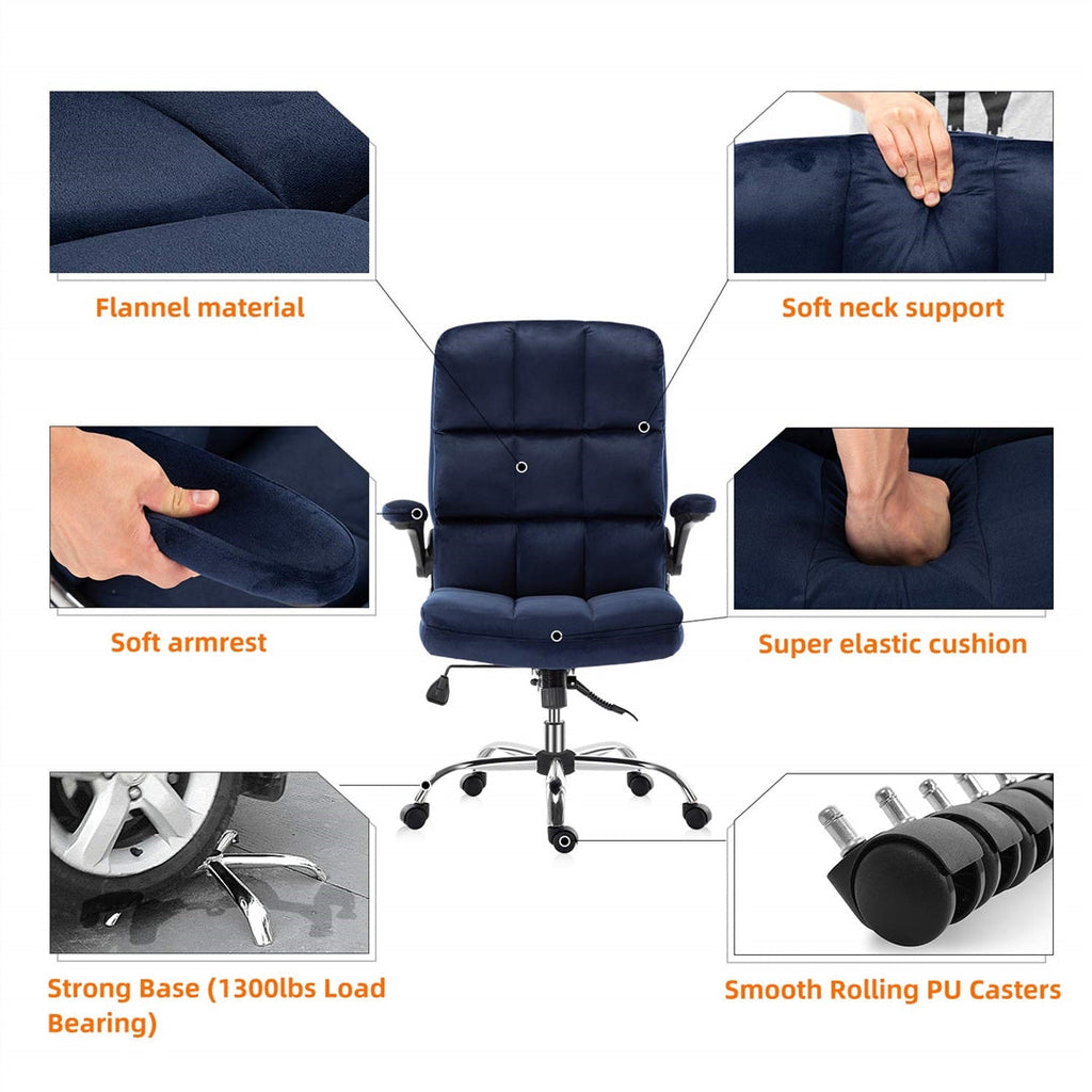 Velvet Home Ergonomic Swivel Office Chair