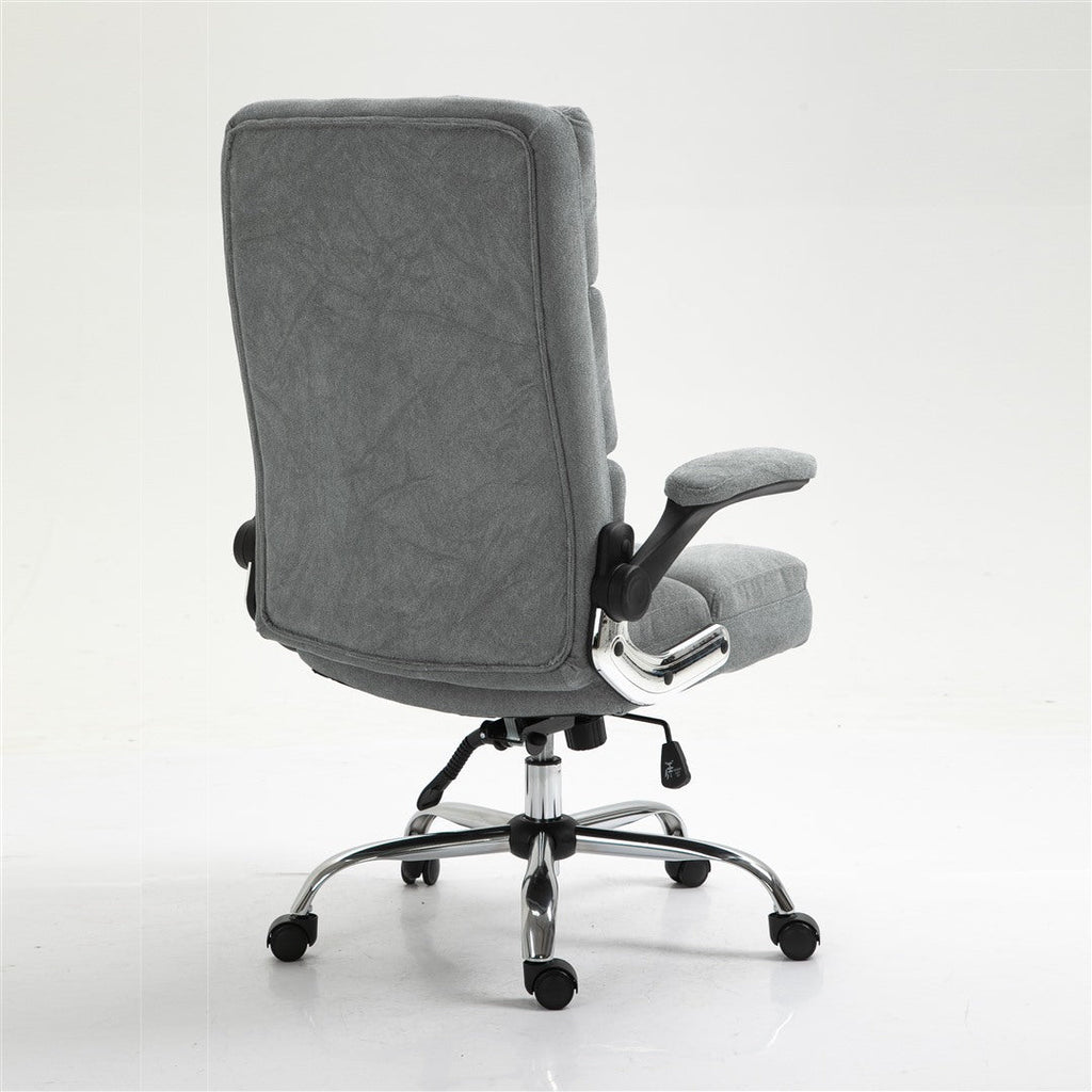 Ergonomic Velvet Swivel Office Chair