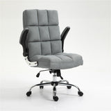 Ergonomic Velvet Swivel Office Chair