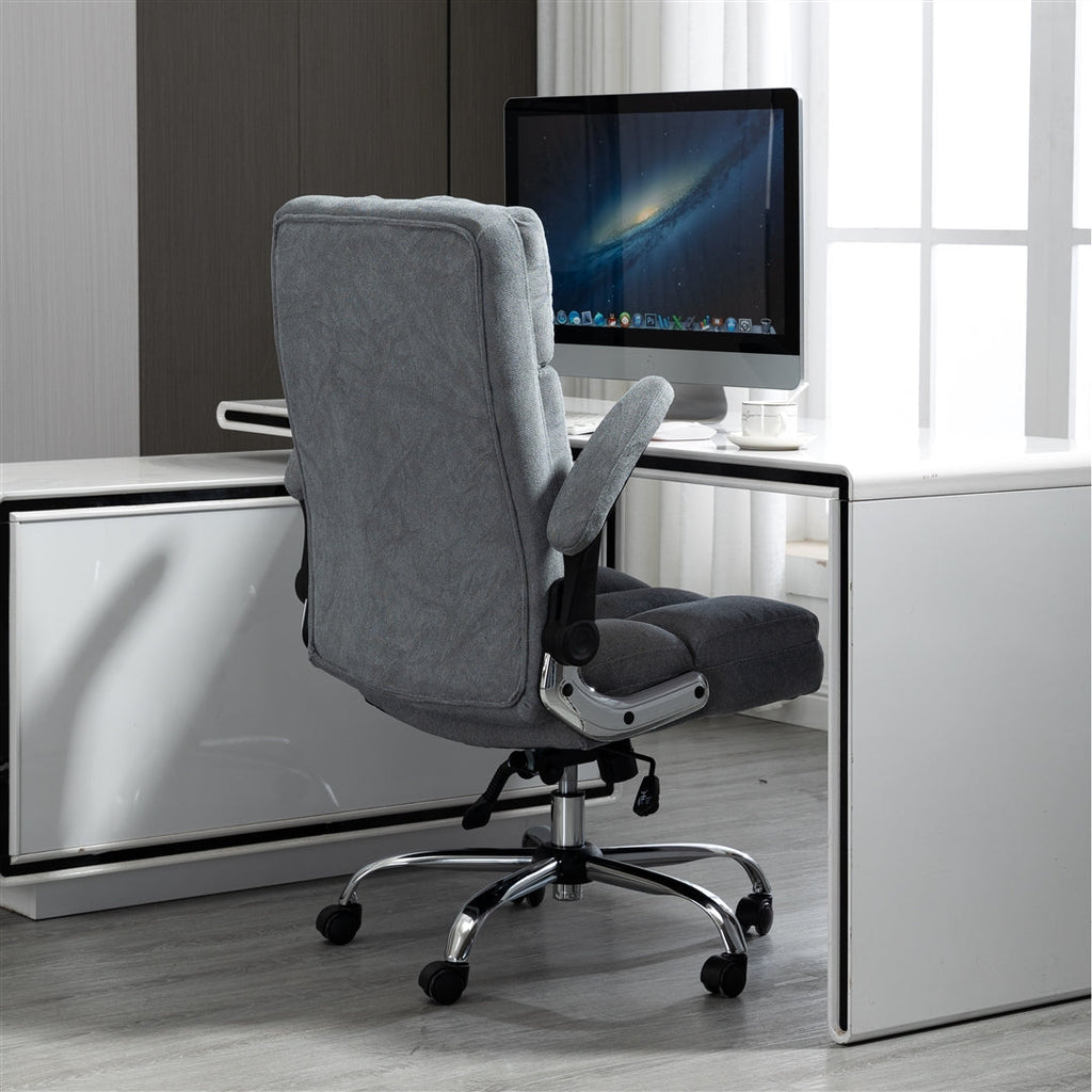 Ergonomic Velvet Swivel Office Chair