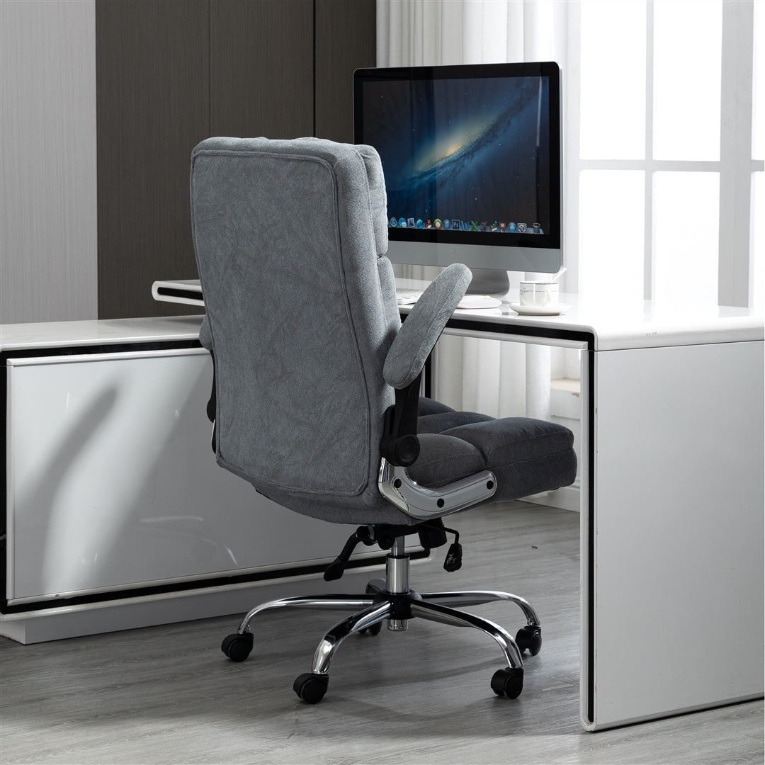 Ergonomic Velvet Swivel Office Chair
