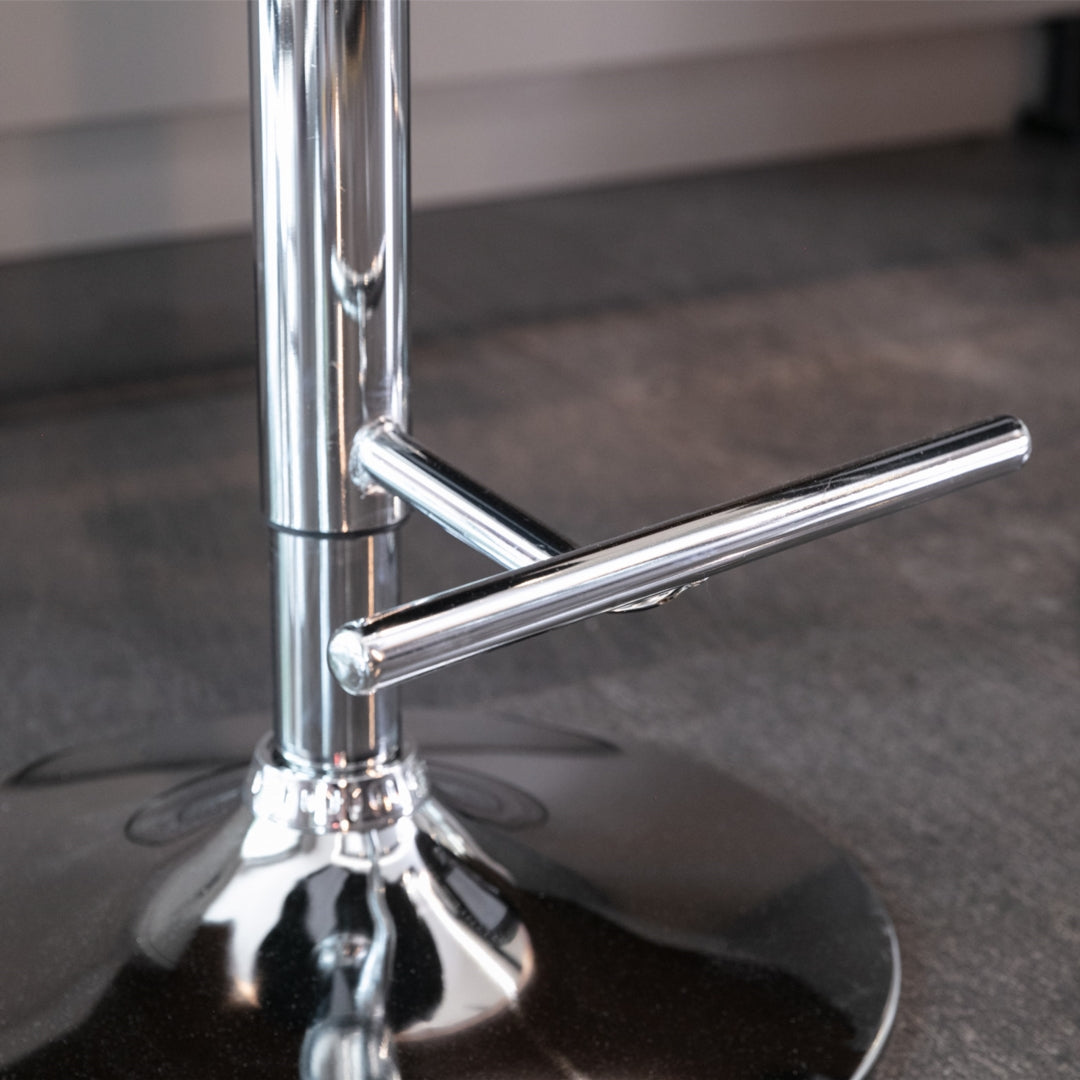 Elegant Height Adjustable Velvet Bar Stool