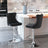 Elegant Height Adjustable Velvet Swivel Bar Stools