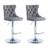 Elegant Height Adjustable Velvet Swivel Bar Stools