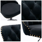 Height Adjustable Velvet Nailhead Bar Stools