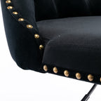 Height Adjustable Velvet Nailhead Bar Stools