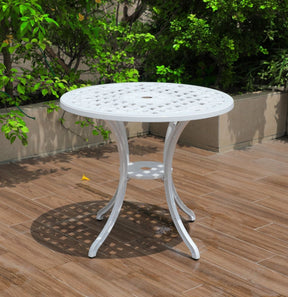Remy White Aluminium Table – Modern Elegance