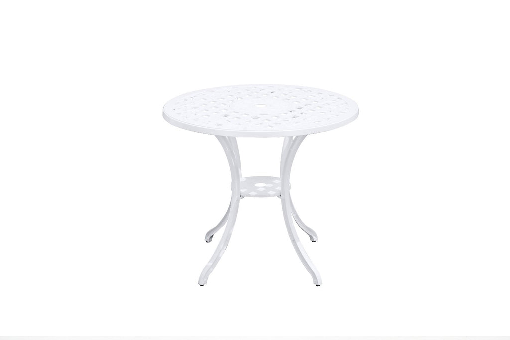 Remy White Aluminium Table – Modern Elegance