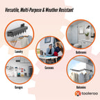 Tri-Fold Wall-Mount Clothes Drying Rack