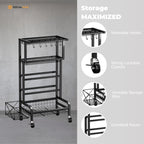 Social Hike Mobile Gym Equipment Storage Rack