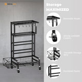 Social Hike Mobile Gym Equipment Storage Rack