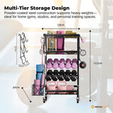 Social Hike Mobile Gym Equipment Storage Rack