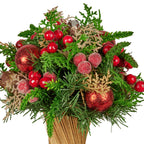 Elegant 33cm Pre-Decorated Christmas Bouquet
