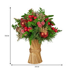 Elegant 33cm Pre-Decorated Christmas Bouquet