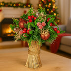 Elegant 33cm Pre-Decorated Christmas Bouquet