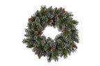 Elegant 61cm LED Christmas Wreath with Gourmets
