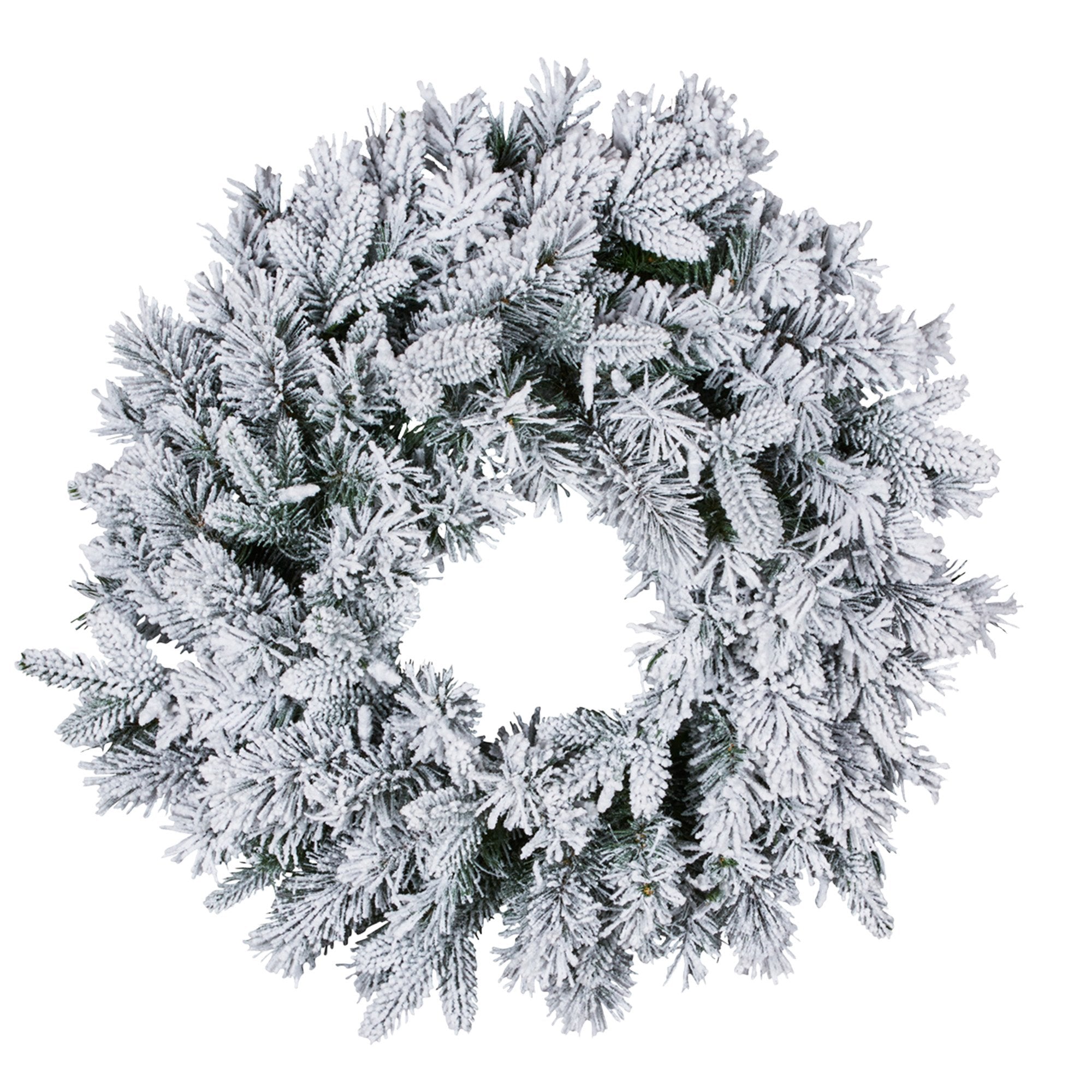 Snowy Atica Pre-Lit Christmas Wreath