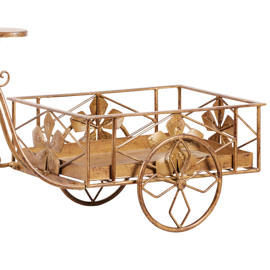 Antique Gold Bicycle Christmas Tree Ornament