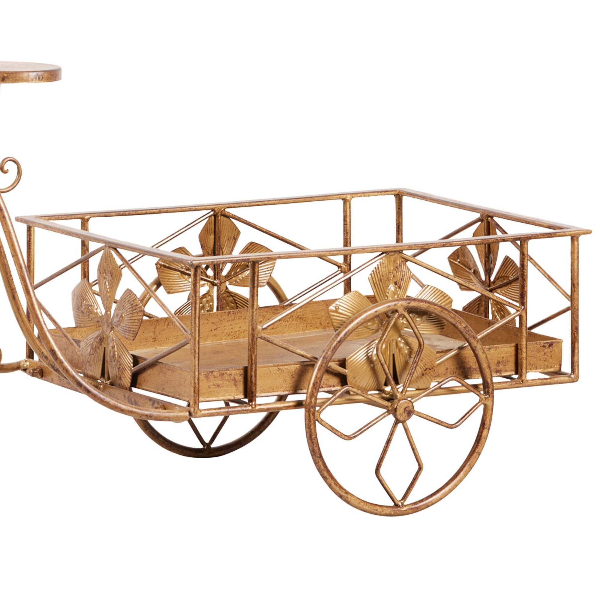 Antique Gold Bicycle Christmas Tree Ornament