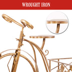 Antique Gold Bicycle Christmas Tree Ornament