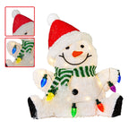 Charming 40cm Sitting Christmas Snowman Display