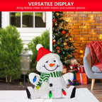 Charming 40cm Sitting Christmas Snowman Display