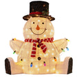 Enchanted Sitting Snowman Christmas Display
