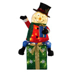 Illuminated 85cm Christmas Snowman Decoration