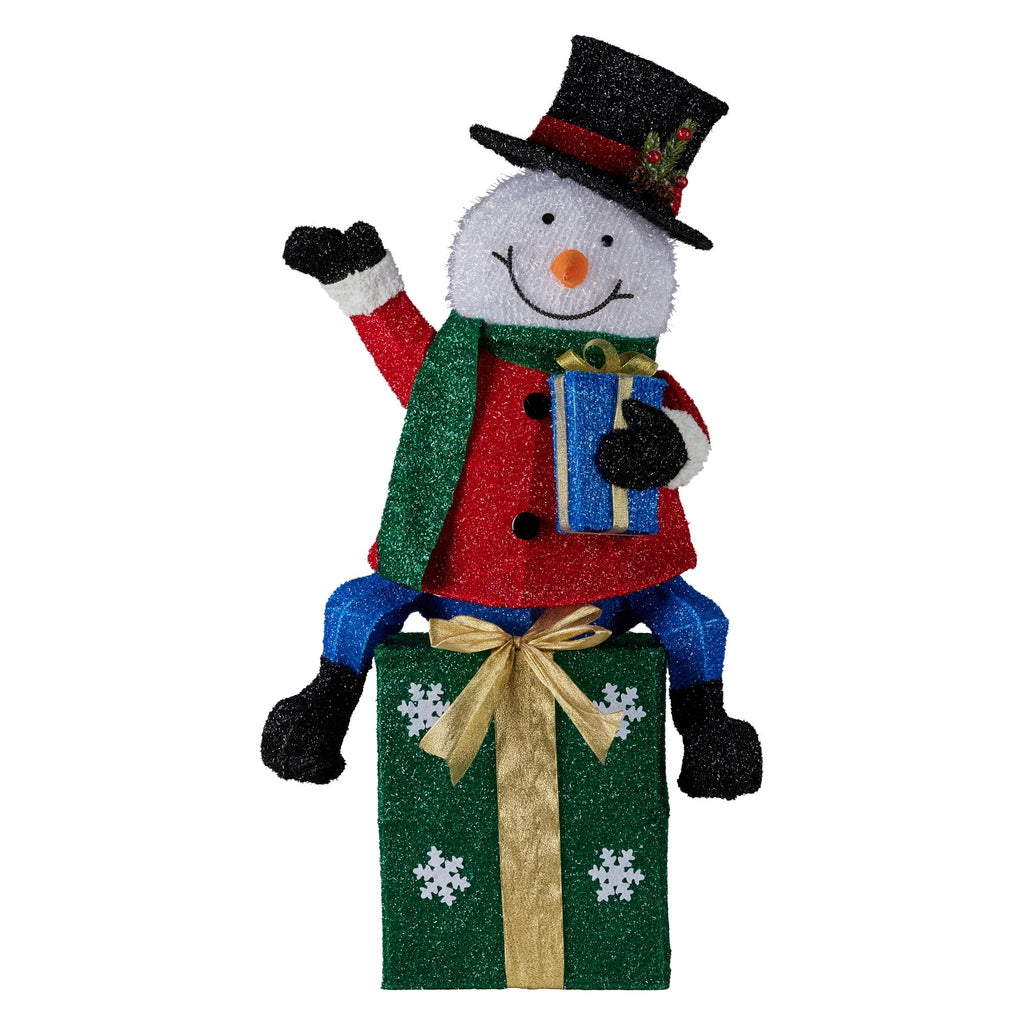 Illuminated 85cm Christmas Snowman Decoration