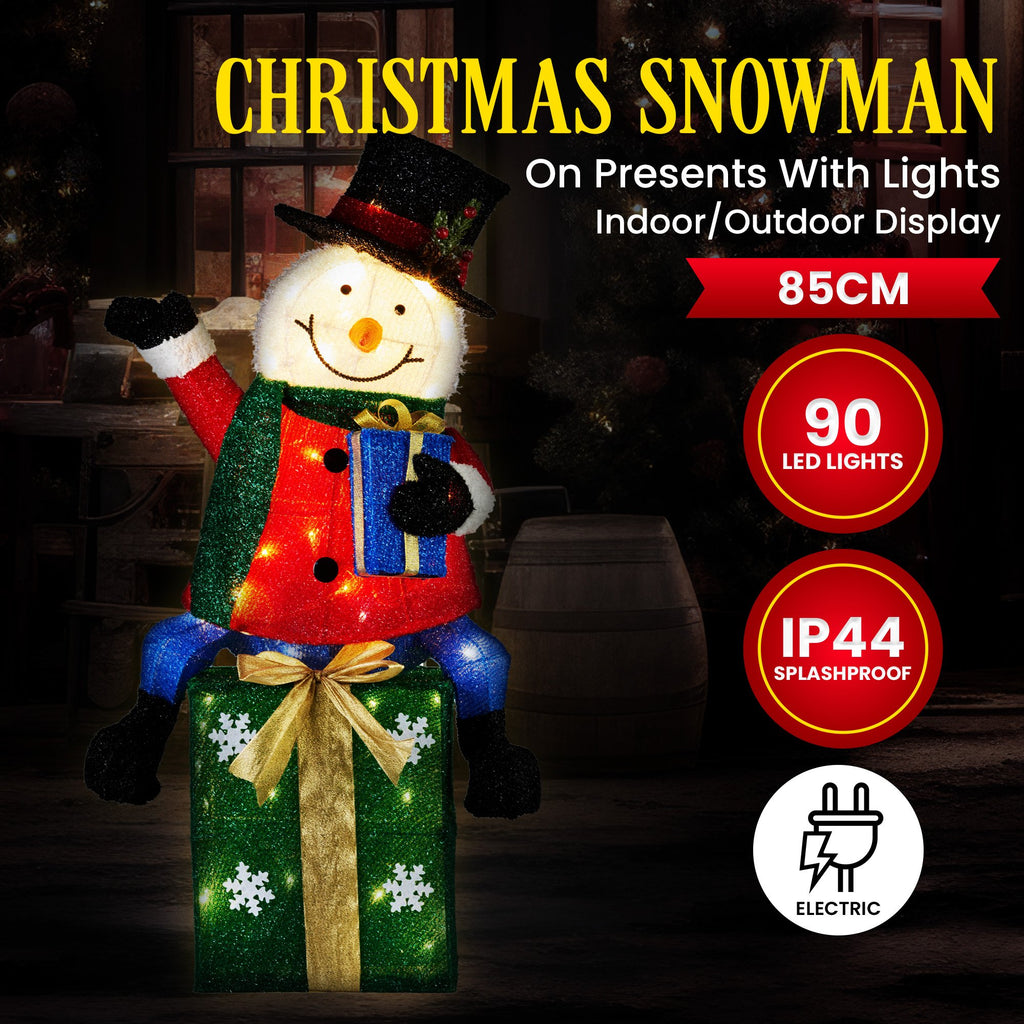 Illuminated 85cm Christmas Snowman Decoration