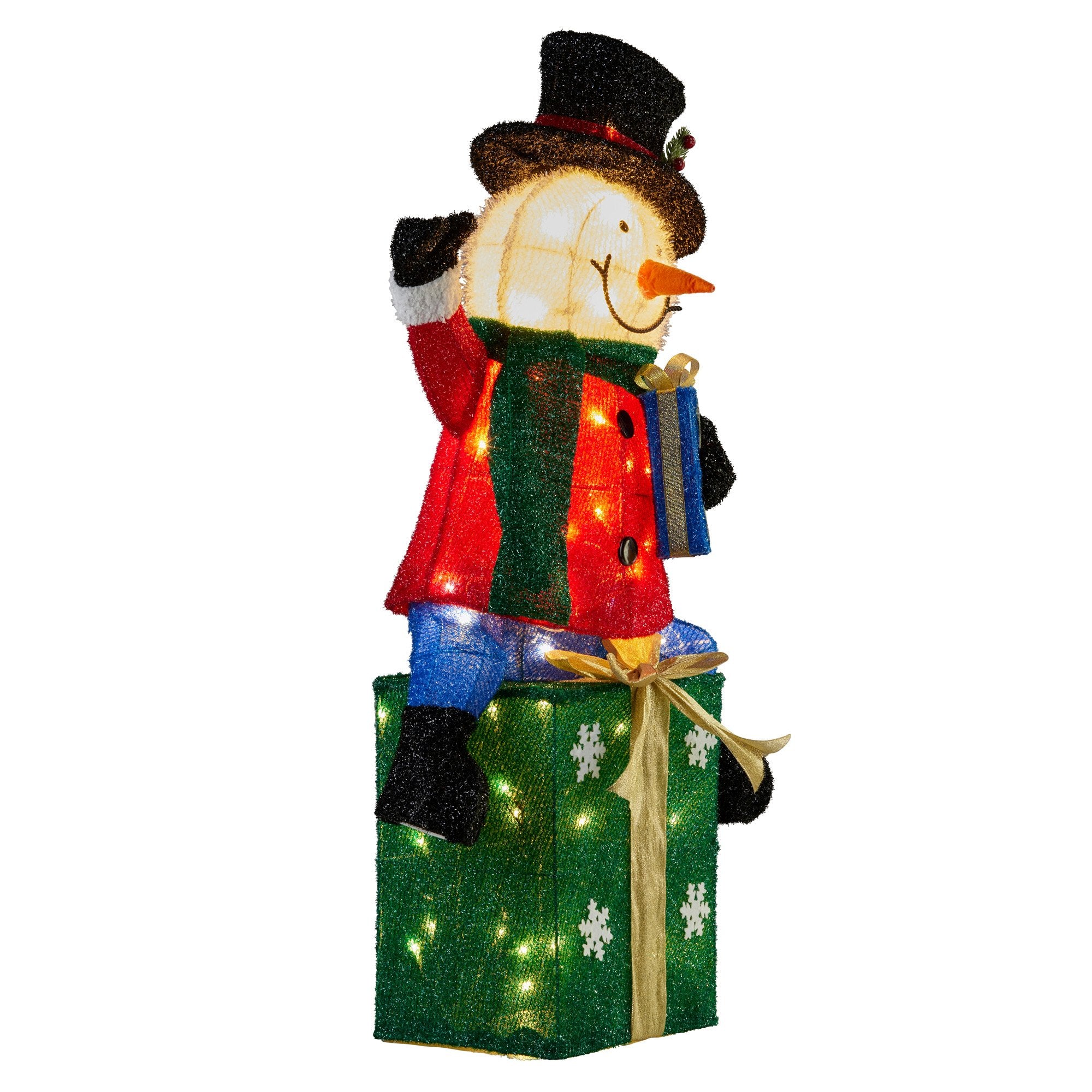 Illuminated 85cm Christmas Snowman Decoration