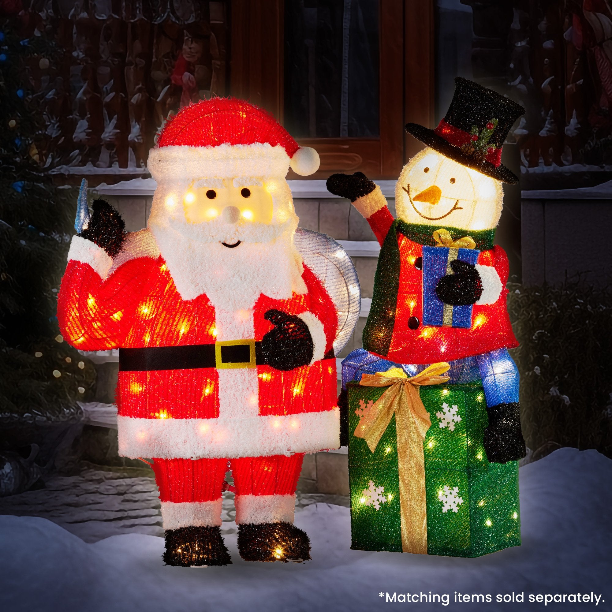 Illuminated 85cm Christmas Snowman Decoration